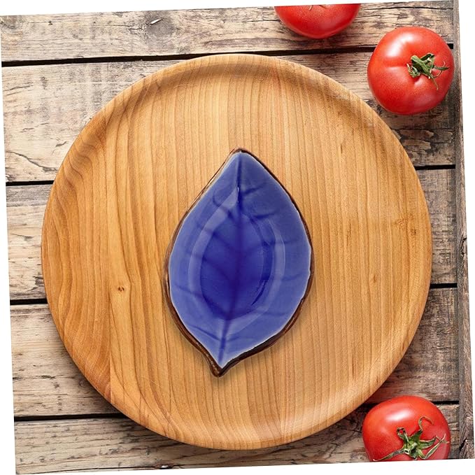 4pcs Elegant Crackle Glaze Ceramic Plate Snack Serving Bowl Seasoning Dish for Party Small Appetizer Plates