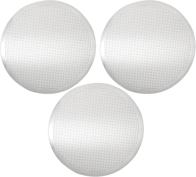 3 Pcs Disc Metal Coffee Filters Ultra-fine for Use with Coffee Makers Reusable Stainless Steel Metal Filters Quality Coated in Coffee Maker