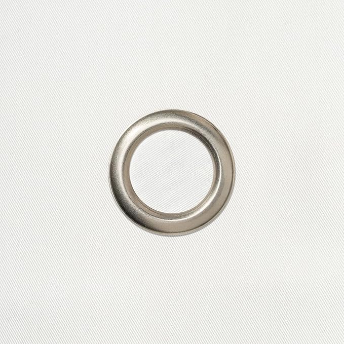 Classic Collection, Bottle Cloth with Metal Ring for Ice Buckets, Cotton, 42 cm, Corner Hole (White with Silver Metal Ring, Pack of 10)