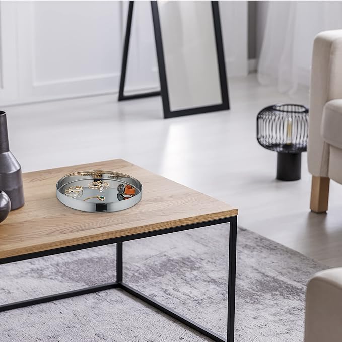 Relaxdays Silver Stainless Steel Serving Tray