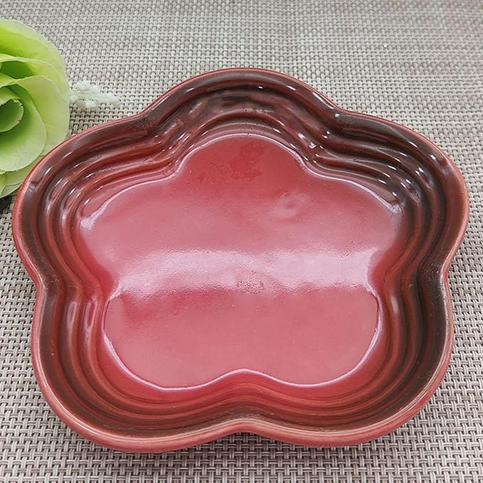Functional 5.5Inch Ceramics Saucers Dipping Bowls Perfect for Serving Sauces Dessert and Parties Snacks At Homes Round Seasoning Ingredient Preps Appetizer Plates