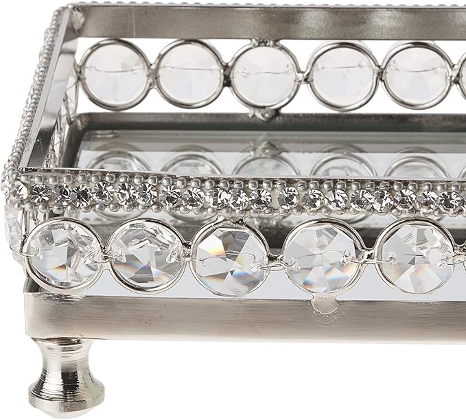 Heim Concept Tray with beaded crystals, 10.9 x 4.2 x 3 inches