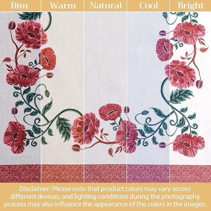 Maison d' Hermine Cloth Napkins Set of 4 100% Cotton Soft & Durable Everyday Reusable Square Napkins Cloth Washable, Dinner, Cocktail Party, Wedding, Restaurant (Poppy, 18" x 18")