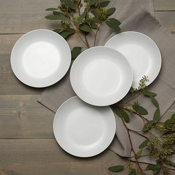 Everyday White Coupe Set of 4 Salad Plates, 7.75 inch