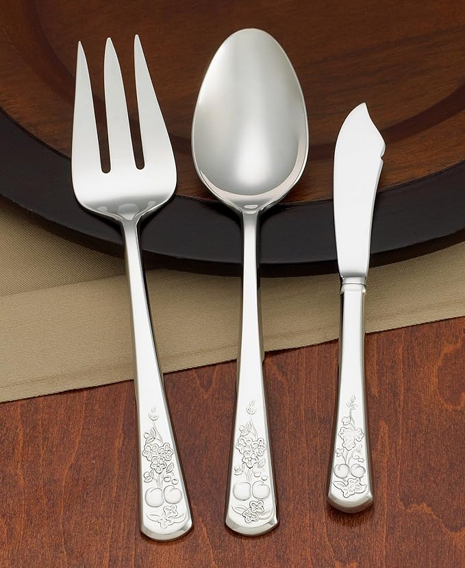 Lenox Flatware Orchard In Bloom 3-Piece Serving Set