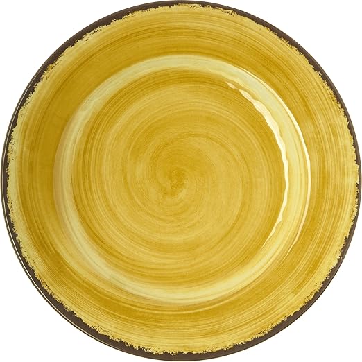 Carlisle FoodService Products Mingle Dinner Plate, Heavy Duty Melamine Dish for Serving, 11", 1 Count, Amber