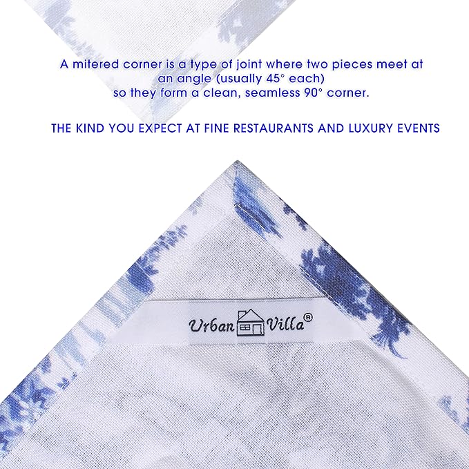 Urban Villa Kitchen Towels Set of 6 French Toile Kitchen Towels 20X30 Inches 100% Cotton Highly Absorbent Kitchen Towels Premium Quality Ultra Soft Mitered Corners KitchenTowels