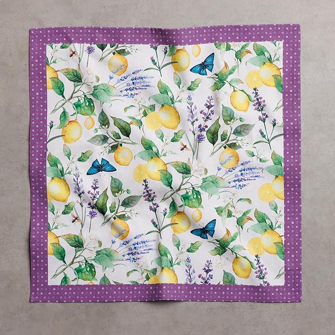 Maison d' Hermine Cloth Napkins Set of 4 100% Cotton Soft & Durable Everyday Reusable Square Napkins Cloth Washable, Dinner, Cocktail Party, Wedding, Restaurant (Siverque, 18" x 18")
