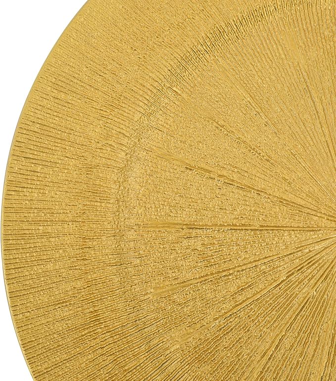 100 Pcs Antique Charger Plates Bulk 13 Inch Embossed Rim Plastic Party Dinner Plate Chargers Round Decorative Server Plate for Wedding Party Event Tableware (100pcs-gold2)