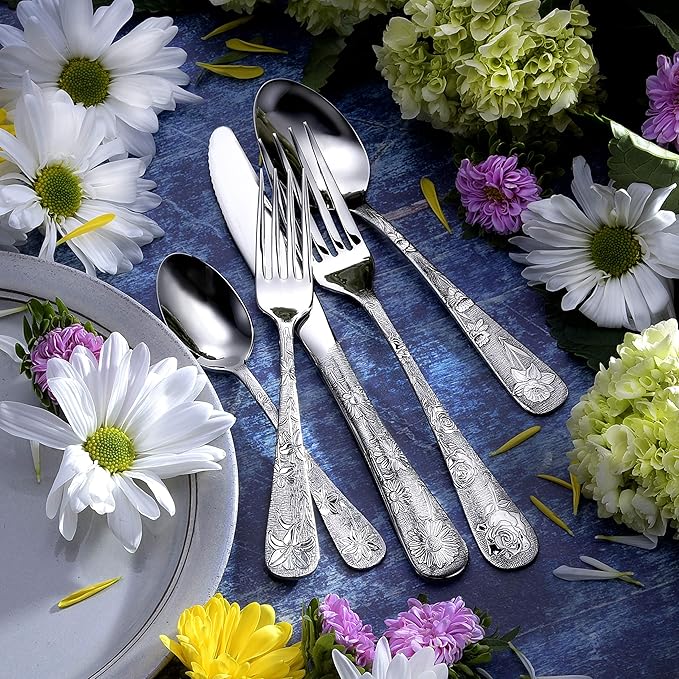 Liberty Tabletop American Garden 45pc Set Service For 8 Serving Set Included MADE IN USA