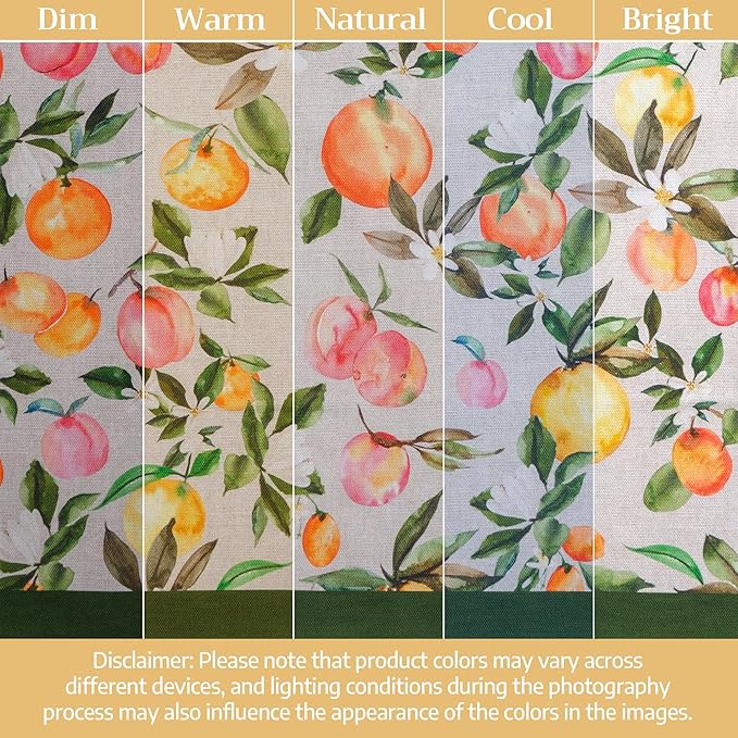 Maison d' Hermine Cloth Napkins Set of 4 100% Cotton Soft & Durable Everyday Reusable Square Napkins Cloth Washable, Dinner, Cocktail Party, Wedding, Restaurant (Solielfruite, 18" x 18")
