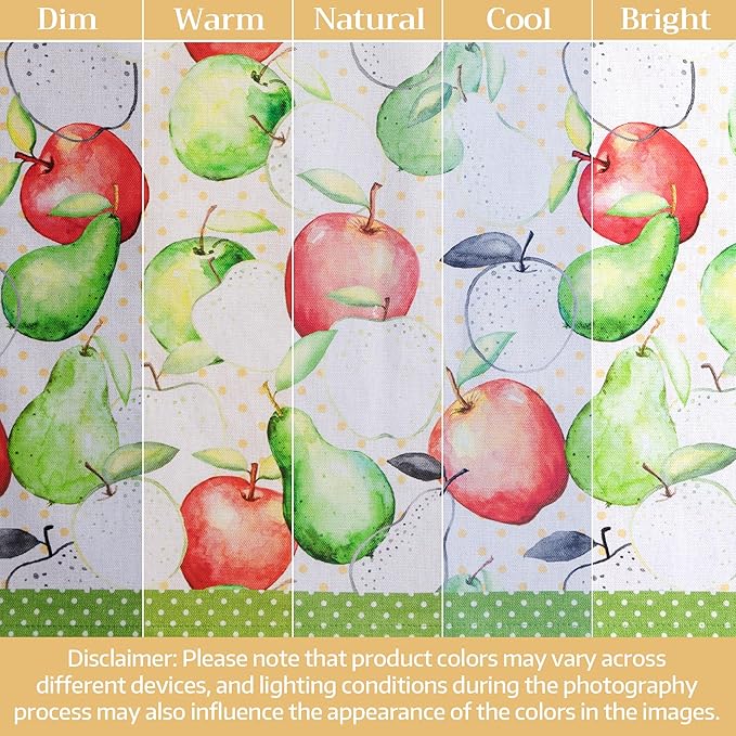 Maison d' Hermine Cloth Napkins Set of 4 100% Cotton Soft & Durable Everyday Reusable Square Napkins Cloth Washable, Dinner, Cocktail Party, Wedding, Restaurant (Apple's & Pears, 18" x 18")