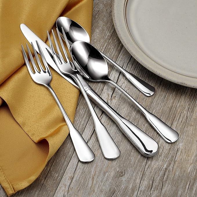 Liberty Tabletop Chesapeake 65 Piece Flatware Set Service for 12 Made in USA