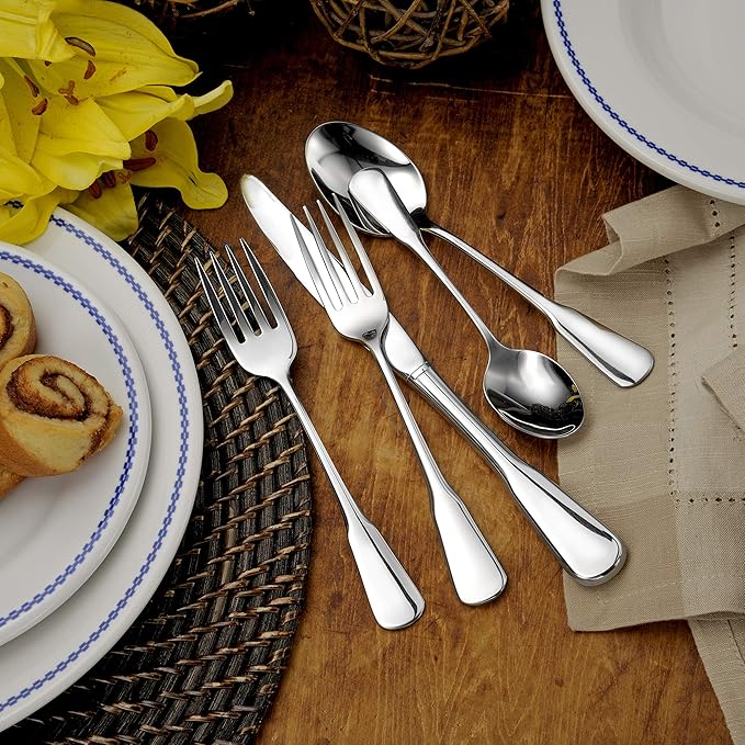 Liberty Tabletop Chesapeake 65 Piece Flatware Set Service for 12 Made in USA