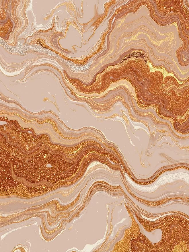 Modern Abstract Warm Brown Beige Marble Wavy Pattern Indoor Large Carpet for Living Room Bedroom Soft Thick Non Slip Area Rug 7x12 Under Dining Room Table Liquid Aesthetic Luxury Art Deco Indoor Rugs