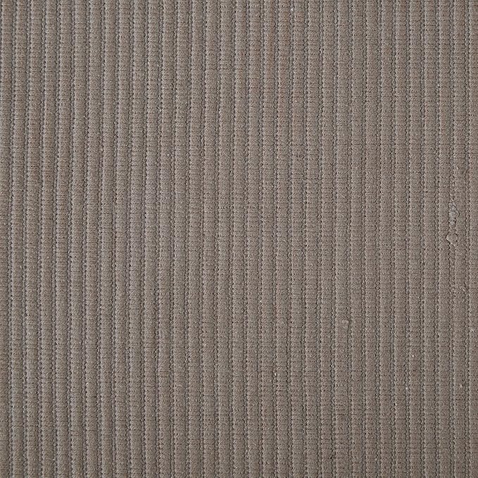 DII Basic Everyday Ribbed Tabletop 100% Cotton, Placemat Set, 13x19, Gray, 6 Piece