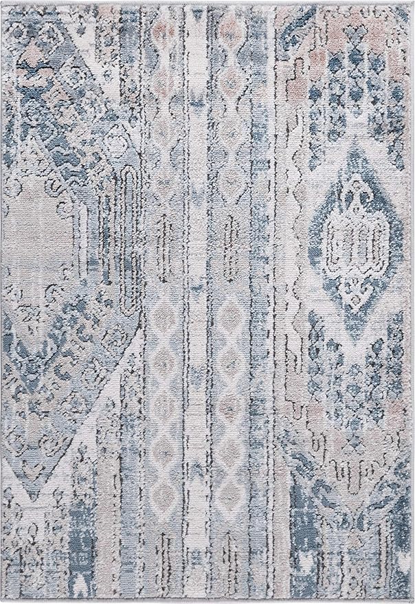 Rugs.com Oregon Collection Rug – 2' 2 x 3' Navy Blue Low-Pile Rug Perfect for Living Rooms, Large Dining Rooms, Open Floorplans