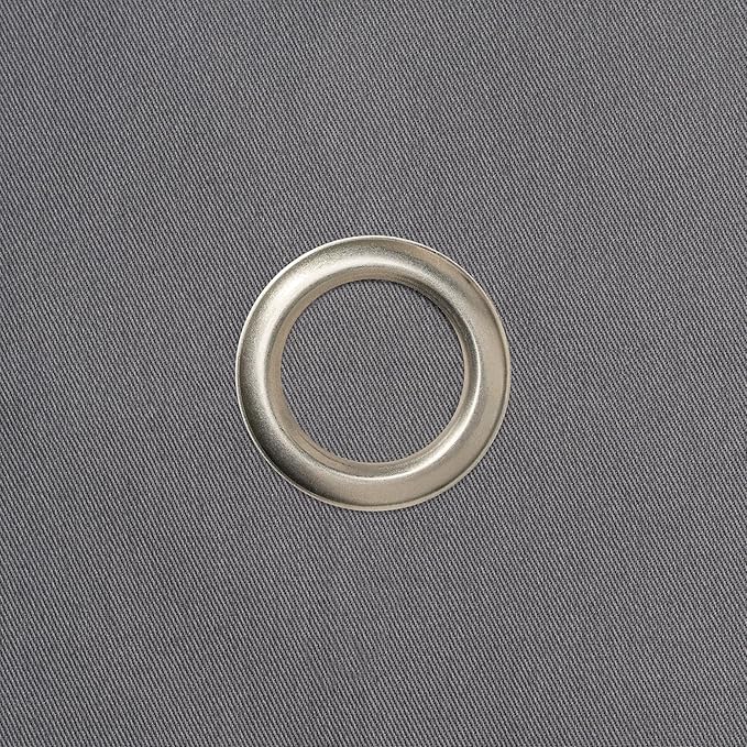 Classic Collection, Bottle Cloth with Metal Ring for Ice Buckets, Cotton, 42 cm, Corner Hole (Platinum with Silver Metal Ring, Pack of 1)