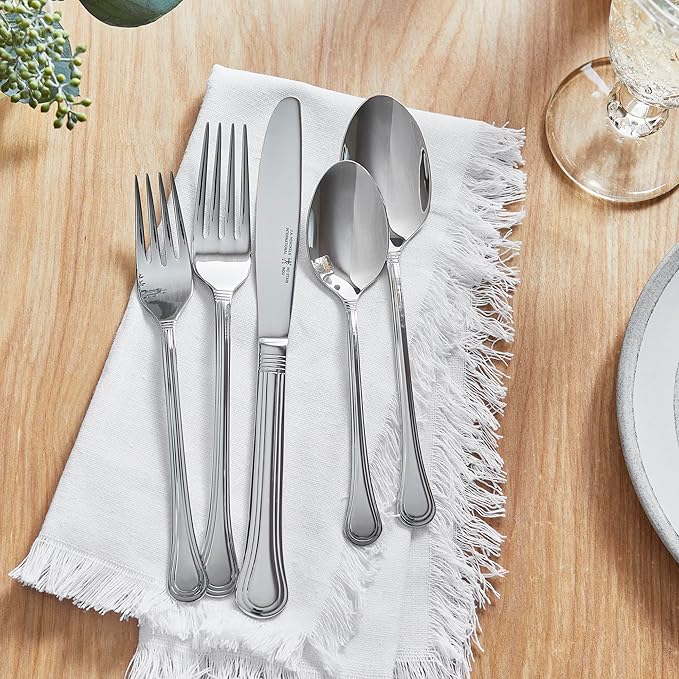 HENCKELS Astley 20-piece Flatware Set, 18/10 Stainless Steel, Silver