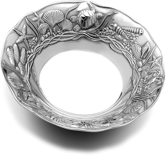 Wilton Armetale Coastal Medium Round Serving Bowl, 11.5-Inch -