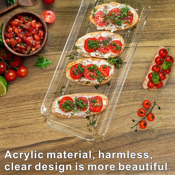 Idefair Acrylic 3 Tier Serving Tray Tiered Cupcake Stand, Dessert Display for Party, 2025 Updated Serving Platters for Cookies, Fruits, Veggies, and Sweet Treats