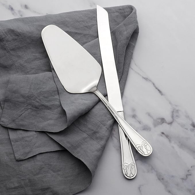 Mikasa Love Story 18.10 Stainless Steel Pie Cake Serving Set, 2 Piece