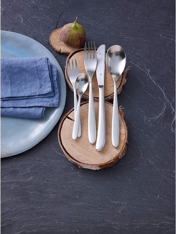 WMF Cutlery Set 30-Piece for 6 People Silk Cromargan 18/10 Stainless Steel Polished