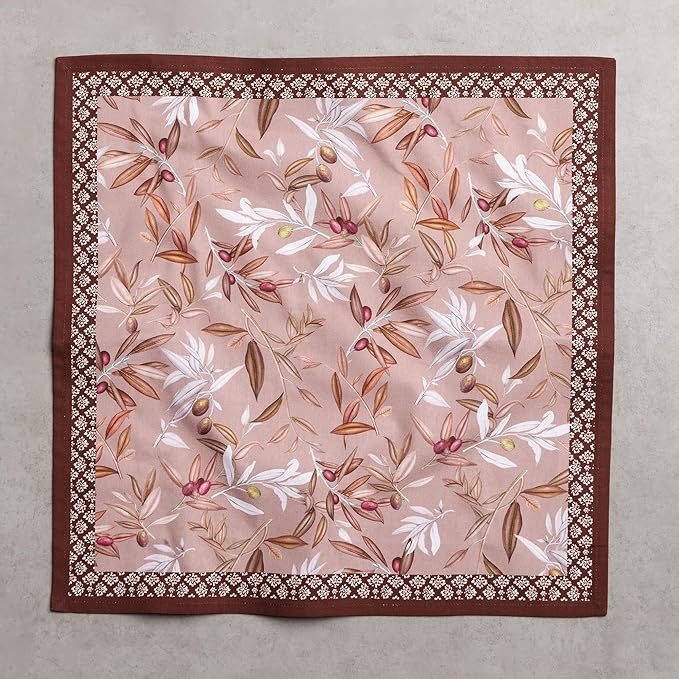 Maison d' Hermine Cloth Napkins Set of 4 100% Cotton Soft & Durable Everyday Reusable Square Napkins Cloth Washable, Dinner, Cocktail Party, Wedding, Restaurant (Nyons, 18" x 18")