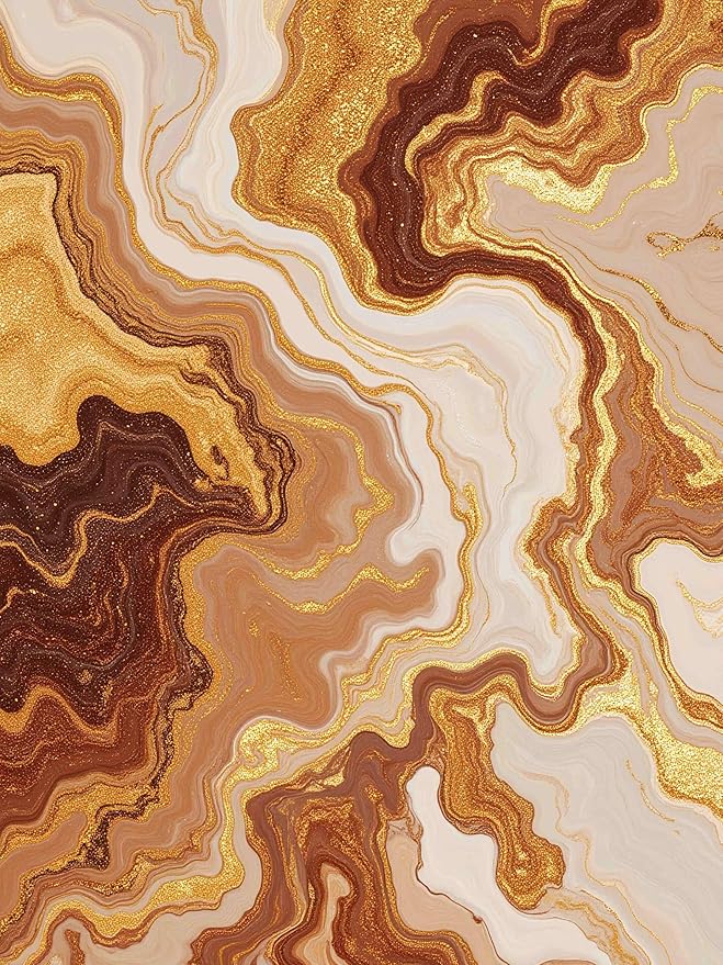 Contemporary Beige Warm Brown Gold Abstract Marble Texture Indoor Area Rug 4x6 for Living Room Bedroom Dining Room Soft Non Slip Washable Large Carpet Dorm Nursery Kitchen Art Deco Aesthetic Rugs