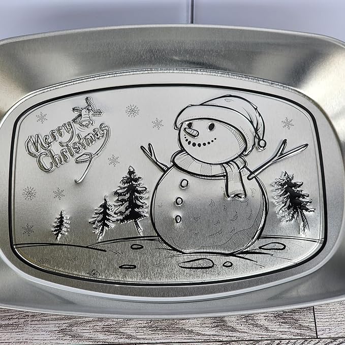 Silver Metal Oval Decorative Tray Set of 3, Essentials, Christmas & Holiday Decor, Embossed Vanity Serving Trays for Entertaining and Gifting