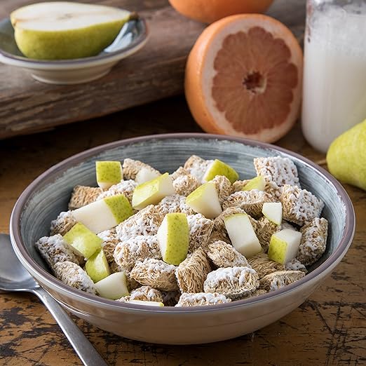 Carlisle FoodService Products Mingle Reusable Plastic Bowl Cereal Bowl with Pottery Style for Home and Restaurant, Melamine, 32 Ounces, Smoke