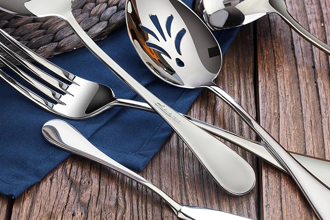 Artaste 56433 Rain 18/10 Stainless Steel 7-Piece Hostess Set