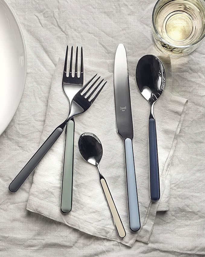 MEPRA Fantasia Flatware Set, [5 Piece, Sage