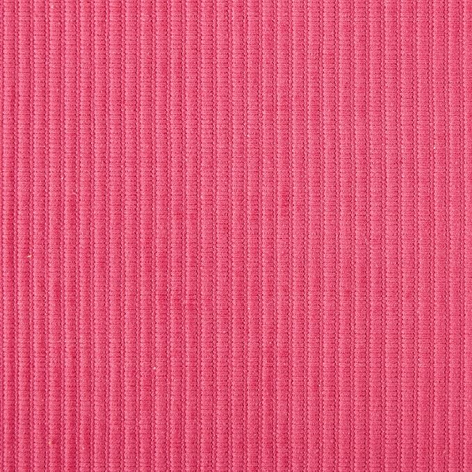 DII Basic Everyday Ribbed Tabletop 100% Cotton, Placemat Set, 13x19, Flamingo, 6 Piece