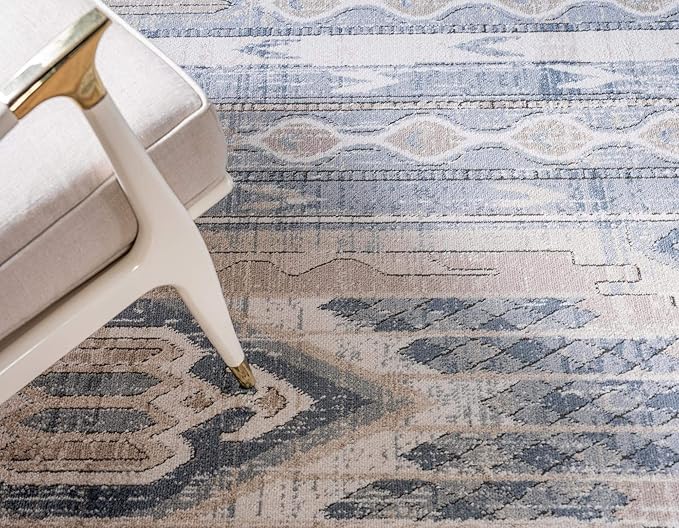 Rugs.com Oregon Collection Rug – 2' 2 x 3' Navy Blue Low-Pile Rug Perfect for Living Rooms, Large Dining Rooms, Open Floorplans