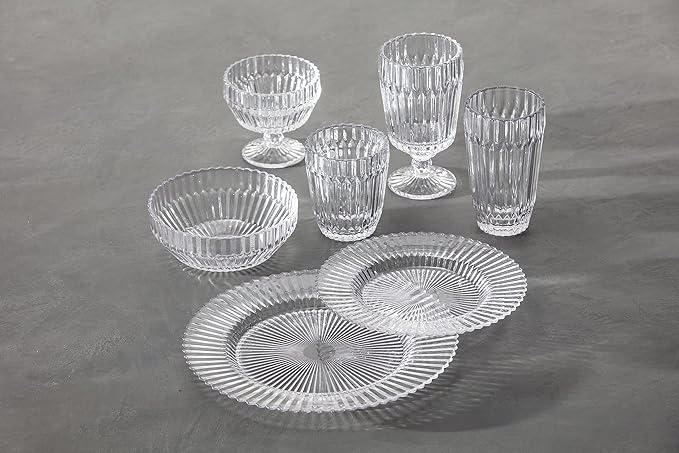 Fortessa Archie Glass Cereal Bowl, 22.8 Ounce, Clear