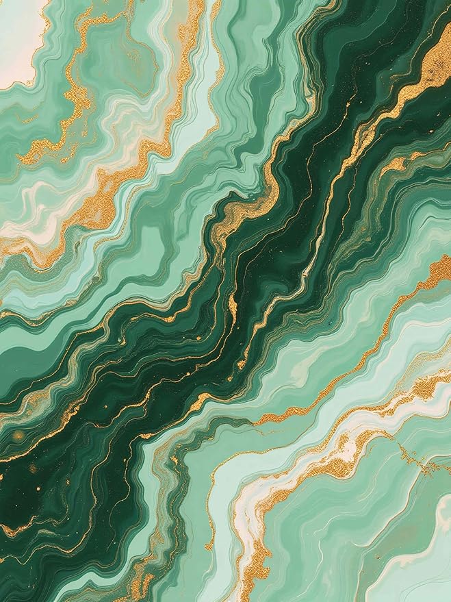 Green Gold Marble Texture Indoor Rugs for Living Room Bedroom Dining Room Soft Non Skid Thin Large Area Rug Nursery Farmhouse Art Deco Floor Mats Dorm Kitchen Modern Abstract Home Office Carpet 4x6