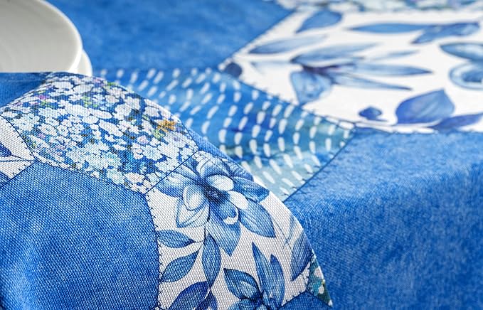 Maison d' Hermine Cloth Napkins Set of 4 100% Cotton Everyday Reusable Square Napkins Cloth Washable, Dinner, Party, Wedding, Restaurant, Spring/Summer (Summer Blues, 20" x 20")