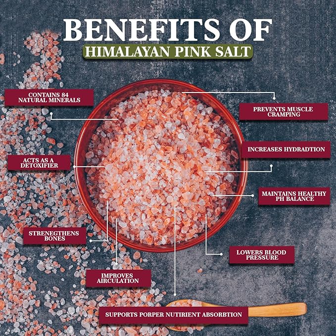 Himalayan Chef Coarse Pink Himalayan Salt, 5 lbs 2-Pack - Pure, Natural, Mineral-Rich, Kosher, Ideal for Grinder Refills, Cooking, Seasoning, Baking