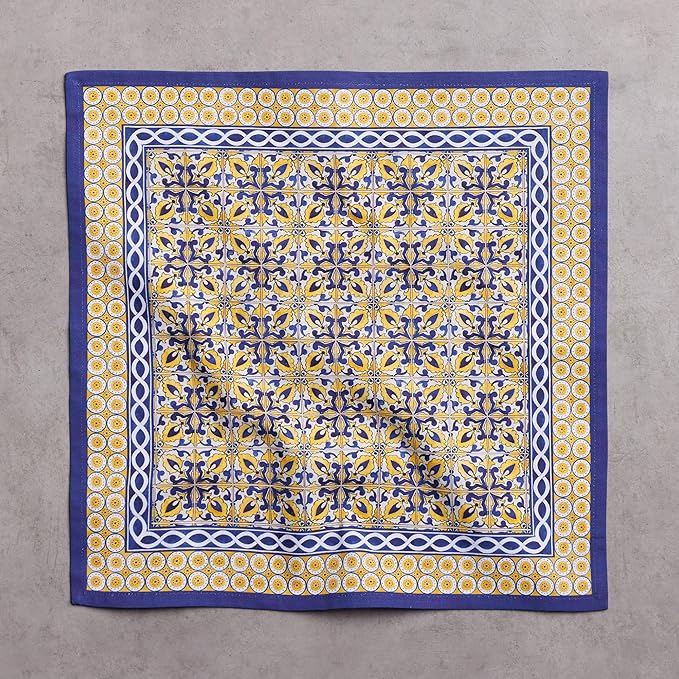 Maison d' Hermine Cloth Napkins Set of 4 100% Cotton Soft & Durable Everyday Reusable Square Napkins Cloth Washable, Dinner, Cocktail Party, Wedding, Restaurant (Ceremic, 18" x 18")
