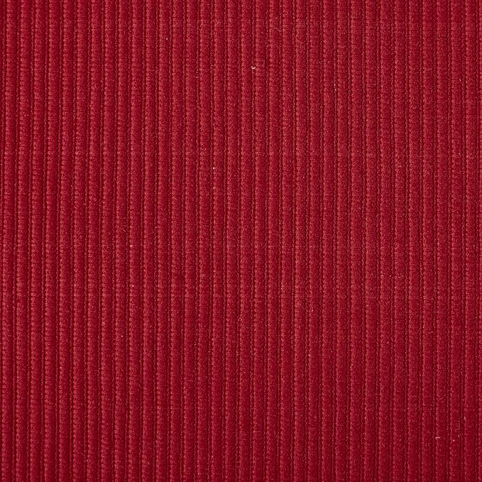 DII Basic Everyday Ribbed Tabletop 100% Cotton, Placemat Set, 13x19, Cardinal Red, 6 Piece