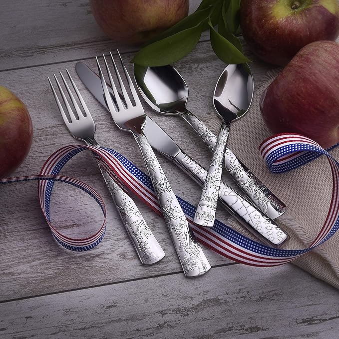 Liberty Tabletop Liberty 20pc Flatware Set Service For 4 MADE IN USA