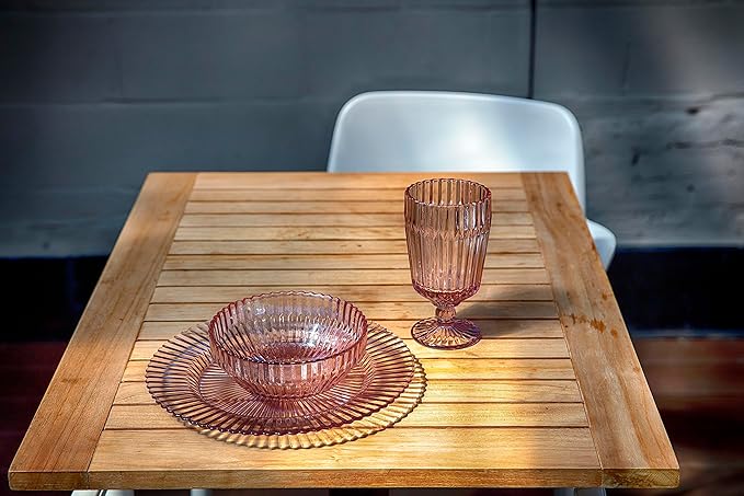 Fortessa Archie Glass Cereal Bowl, 22.8 Ounce, Pink