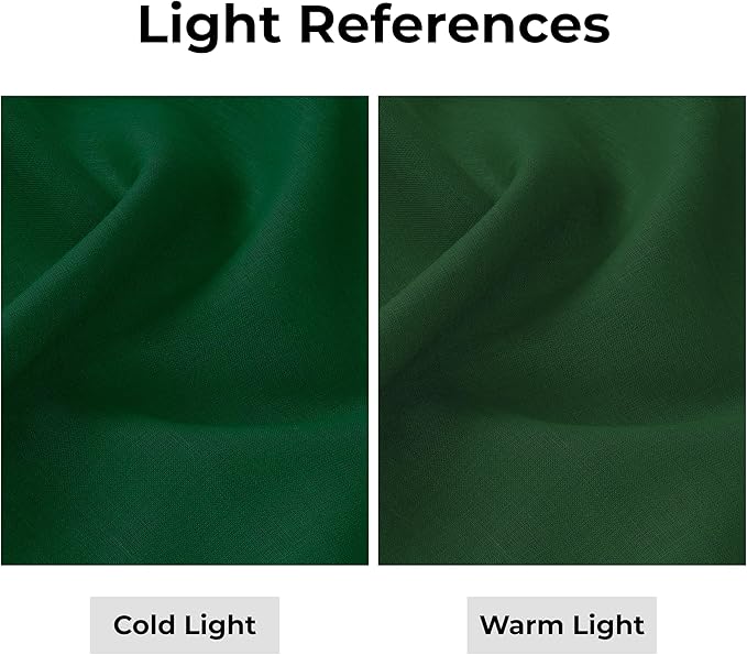 D'Moksha Homes Linen Forest Green Table Runner 120 Inches Long - 100% Pure Linen Dining Table Runner 14 x 120 Inch for Winter, Christmas, Holiday, New Year - Machine Washable