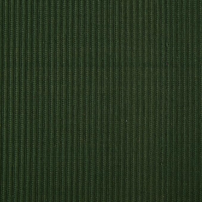DII Basic Everyday Ribbed Tabletop 100% Cotton, Placemat Set, 13x19, Dark Green, 6 Piece
