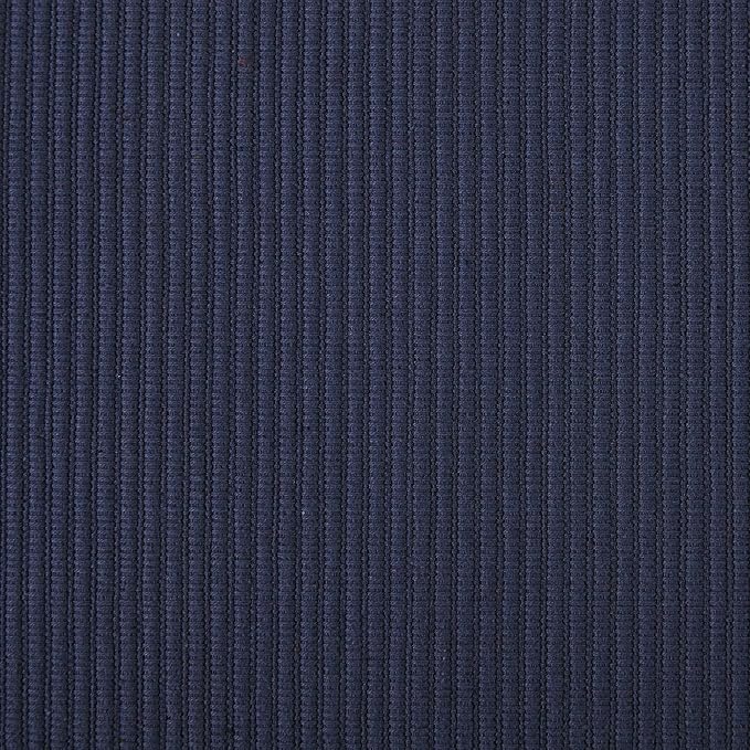 DII Basic Everyday Ribbed Tabletop 100% Cotton, Placemat Set, 13x19, Nautical Blue, 6 Piece