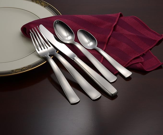 Liberty Tabletop Satin America 45-piece 18/10 Flatware Set for 8 Made in USA