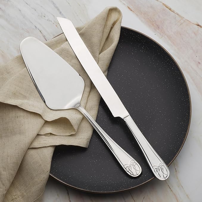 Mikasa Love Story 18.10 Stainless Steel Pie Cake Serving Set, 2 Piece