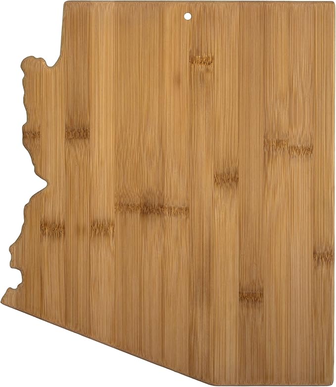 Totally Bamboo Arizona State Shaped Bamboo Serving and Cutting Board