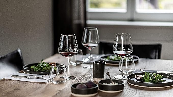 Zwiesel Glas Vervino Burgundy Red Wine Glass (Set of 6), Burgundy Glasses for Red Wine, Dishwasher-Safe Tritan Crystal Glasses, Made in Germany (32 Ounce)